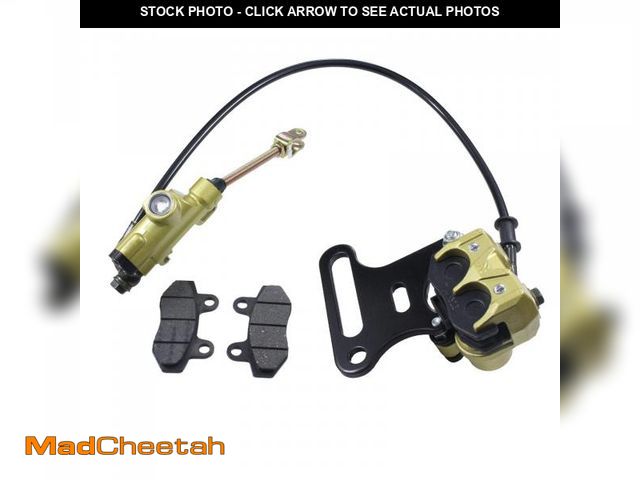 Lot 74-12302997 - Adsspro Motorcycle 12mm rear disc hydraulic brake master cylinder caliper With Pad for 70cc 90cc 110...