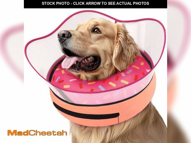 Lot 74-14213938 - Supet Raised Inflatable Dog Cone Collar to Stop Licking, Soft Dog Cone Alternative After Surgery, Do...