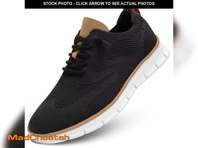 Lot 74-12975143 - Men's Casual Dress Shoes Fashion Walking Sneakers Mesh Business Oxfords Work Lightweight Soft Sole B...
