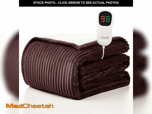 Lot 74-13625800 - Homemate Electric Heated Blanket Twin Size - 62"x84" Heating Blanket Twin Size 1/2/4/6/8 Hours Auto-...