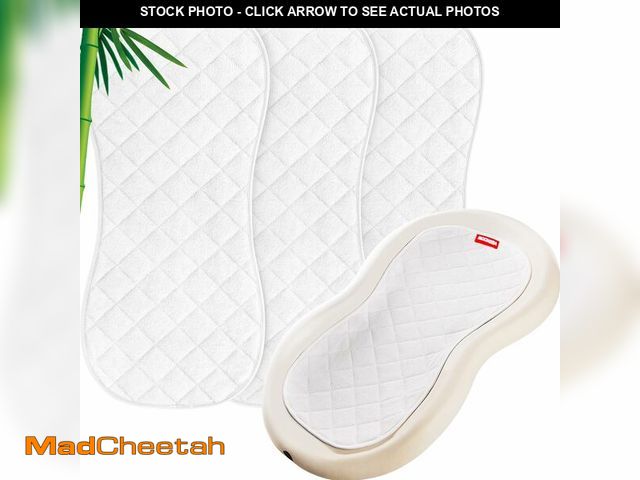 Lot 74-12605642 - Moonsea Quilted Thicker Changing Pad Liner 3 Pack Waterproof, Fit for Changing Table Liners are Warm...