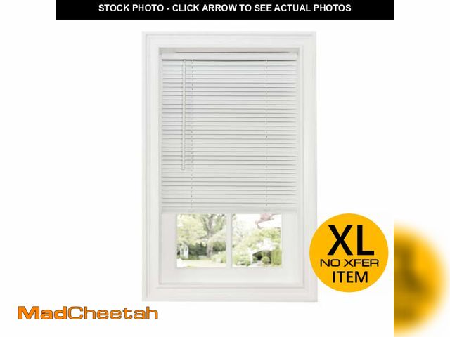 Lot 74-12678315 - Achim Cordless GII Deluxe Sundown 1" Room Darkening Mini Window Blind, White 72" W x 64" L - UNUSED