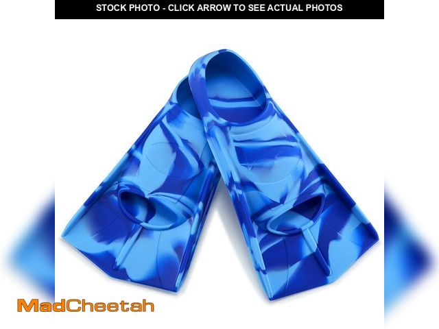Lot 74-14271473 - Prsca Kids Short Swim Fins, Lap Training Flippers for Pool Youth Beginners - UNUSED