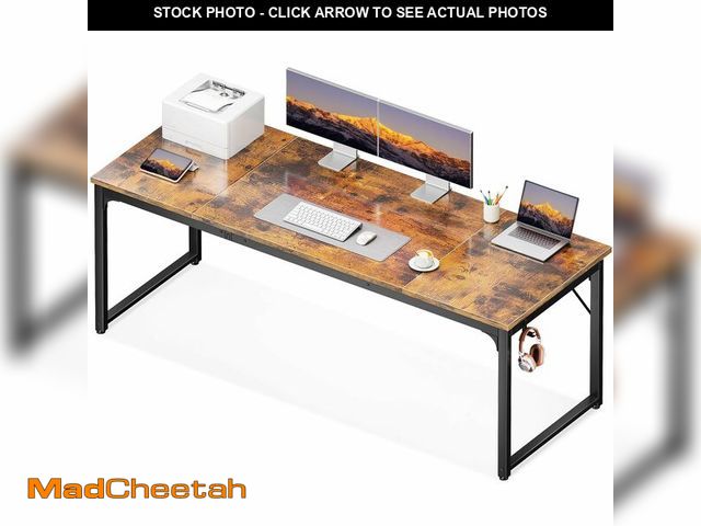 Lot 74-12571351 - Coleshome 71 Inch Computer Desk, Modern Simple Style Desk for Home Office, Study Student Writing Des...