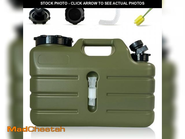 Lot 74-12443830 - UXPEYIC 3 Gallon Water Container with Spigot, Portable Camping Water Jug, BPA Free Water Storage Tan...