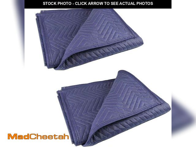 Lot 74-14430620 - PONGHEI 2 Moving Blankets 40"x 72" Heavy Duty Packing Blankets for Moving Shipping Thick Furniture W...