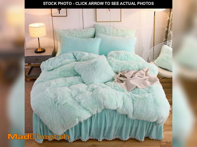 Lot 74-12217813 - LIFEREVO Luxury Plush Shaggy Duvet Cover Set, Soft Velvet Fluffy Furry Duvet Cover Set(1 Faux Fur Fu...