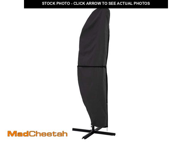 Lot 74-14306497 - Pure Garden Offset Outdoor Umbrella Cover - Heavy-Duty Waterproof Protection Up to 11.5 Ft Round or ...