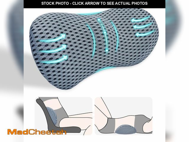 Lot 74-13951263 - kasney Lumbar Support Pillow, Back Pillow for Low Back Pain Relief, Ergonomic Streamline Car Seat, O...