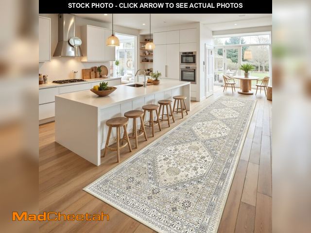 Lot 74-14212989 - Restydon Runner Rug 2x10, Ultra-Thin Kitchen Rugs Non Slip Washable Rugs for Entryway Rug, Kitchen R...