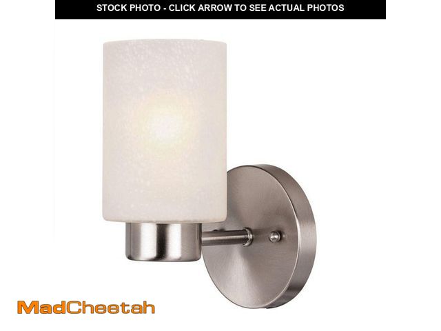 Lot 74-12854724 - Westinghouse Sylvestre 1-Light Brushed Nickel Wall Fixture - UNUSED