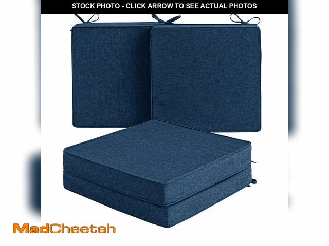Lot 74-14296995 - Fitfree Outdoor Chair Cushions, Water-Resistant &amp; Fade-Resistant, Patio Furniture Square Seat Re...