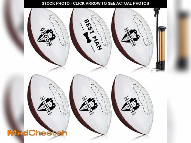 Lot 74-14268190 - Hollowfly Wedding Proposal Gifts Football Bulk Will You Be My Groomsman Flower Girl Bridesmaid Ring ...