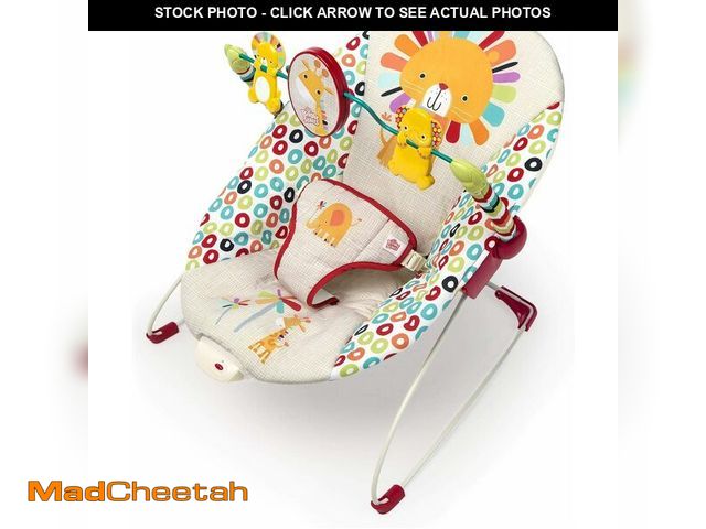 Lot 74-14305442 - Bright Starts Portable Baby Bouncer Soothing Vibrations Infant Seat with Removable-Toy-Bar, 0-6 Mont...