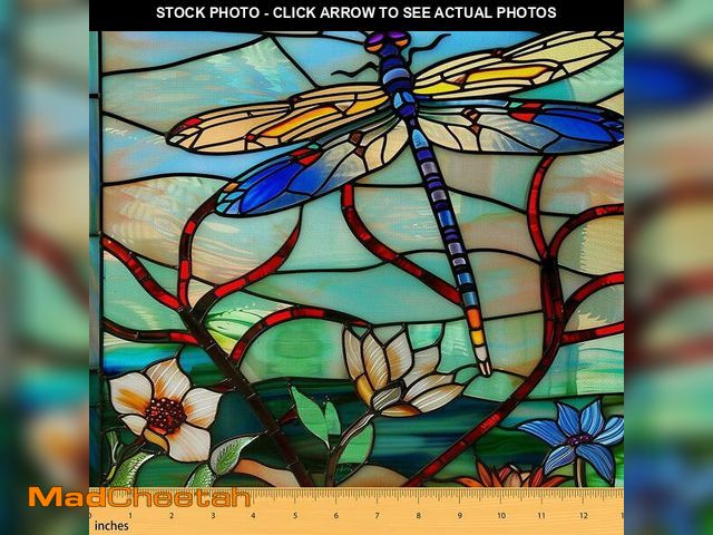 Lot 74-12670013 - Bohemian Dragonfly Fabric By The Yard,Flower Upholstery Fabric,Botanical Rustic Nature Decorative Fa...