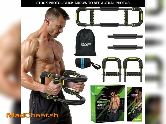 Lot 74-13576002 - Vanlgs Twister Arm Trainer for Men, Chest Workout Equipment 5-Level Adjustable (40-130lb) with Ergon...