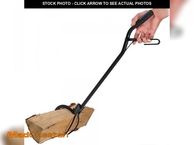 Lot 74-12424893 - Sunnydaze 36 in. Spring-Loaded Firewood Log Grabber Claw - UNUSED