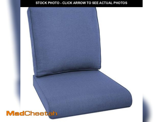 Lot 74-14394461 - Gymojoy 22 in. x 24 in. 2-Piece Deep Seating Outdoor Lounge Chair Replacement Cushion and Back Pillo...