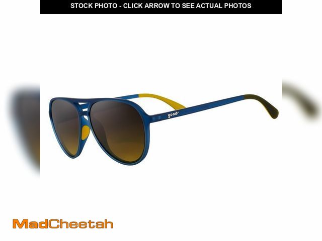 Lot 74-14297532 - goodr Frequent Skymall Shoppers Polarized Aviator Sunglasses, Large Sized (Mach G), Navy Frame with ...