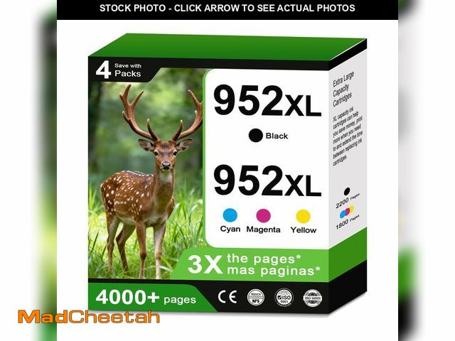 Lot 74-13451369 - 952XL Ink Cartridges Combo Pack Compatible Replacement for HP 952 Ink Cartridges 952 XL HP952XL 8710...