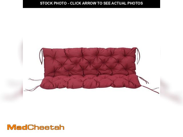 Lot 74-14292064 - Outsunny Tufted Bench Cushions for Outdoor Furniture, 3-Seater Replacement Swing Chair, Overstuffed ...