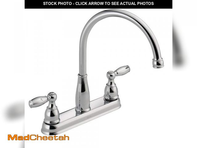 Lot 74-10513698 - Delta Foundations 2-Handle Standard Kitchen Faucet in Chrome - UNUSED