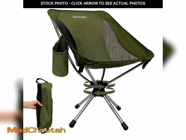 Lot 74-14480348 - RODANNY 360ÃÂ° Swivel Folding Chair, Compact Portable Camping Chairs for Outdoor Travel Hunting Hik...