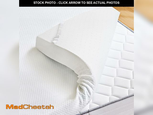 Lot 74-14599682 - KMFurnila Memory Foam Mattress Topper 2 Inch, Supportive Memory Foam Pad with Removable &amp; Washab...
