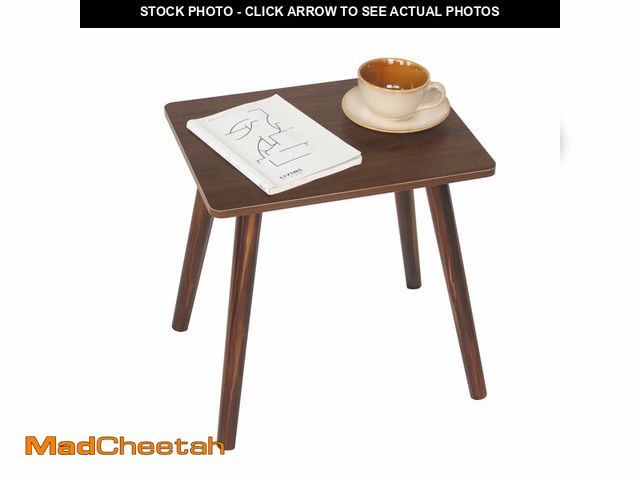 Lot 74-14064683 - Small Side Table, Mid Century Modern End Tables Living Room, Wood Accent Bed Side Table with Solid W...
