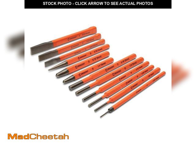 Lot 74-14193055 - *DIRTY* Crescent Punch and Chisel Set (12-Piece) *DIRTY*  - USED