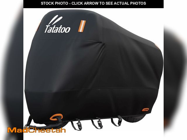 Lot 74-14053434 - TATATOO Motorcycle Cover Waterproof Outdoor, 300D Heavy Duty, UV &amp; Rain Resistant, Windproof wit...