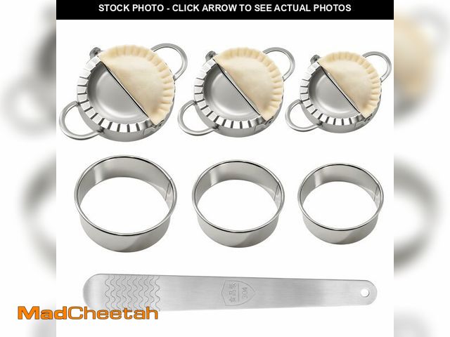 Lot 74-14422416 - 3-in-1 Dumpling &amp; Empanada Maker Set - 3.74"/5"/6" with Cutters &amp; Scoop - UNUSED