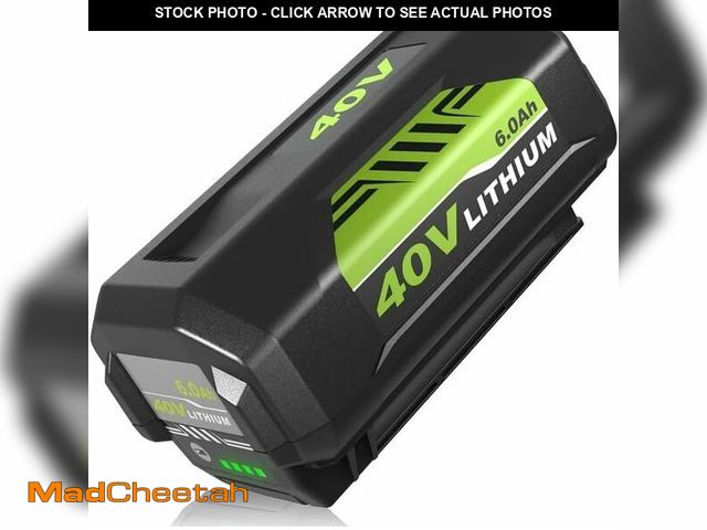Lot 74-13767196 - 40V 6.0Ah Battery Replacement for RYB 40V Battery - Lithium Ion Batteries Compatible with All RYB 40...