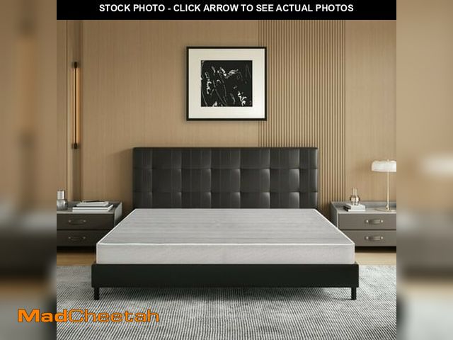 Lot 74-10856135 - MLILY Ego 5 Inch Queen Size Metal Box Spring  Easy Assembly Mattress Foundation - UNUSED