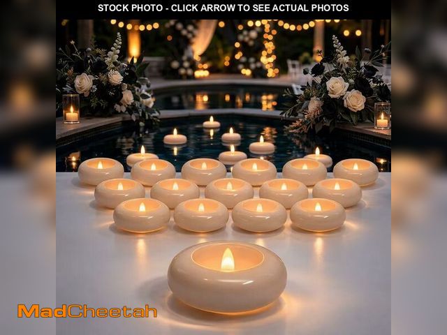 Lot 74-14423068 - Aignis 24pcs Flameless Candles Waterproof, 200Hr 2.2Ã¢â¬ÂLED Tea Lights with Battery, Water-Activa...