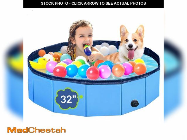 Lot 74-14207964 - Dog Pool, Foldable Pet Swimming Pool with 6mm High-Strength PP Board, Hard Plastic Collapsible Doggy...