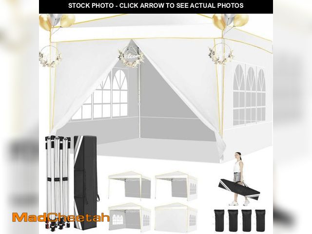 Lot 74-12479983 - COBIZI 10x10 Pop up Tent,Easy Pop up Tent Gazebo,Portable Ez up Canopy,Suitable for Party Beach Camp...