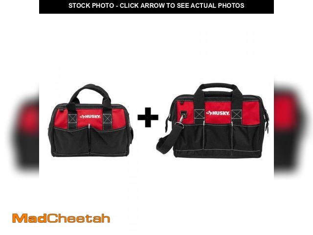 Lot 74-10024538 - Husky 12 in. and 15 in. Tool Bag Combo - UNUSED
