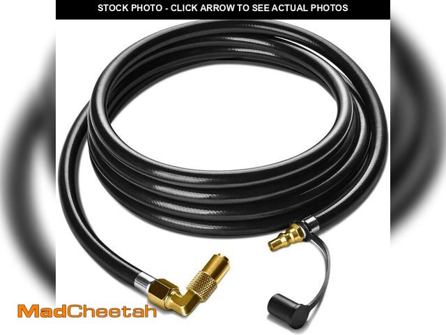 Lot 74-14060611 - Improved Propane Quick Connect Hose for RV to Grill, 12FT RV Propane Hose with Blackstone Propane El...