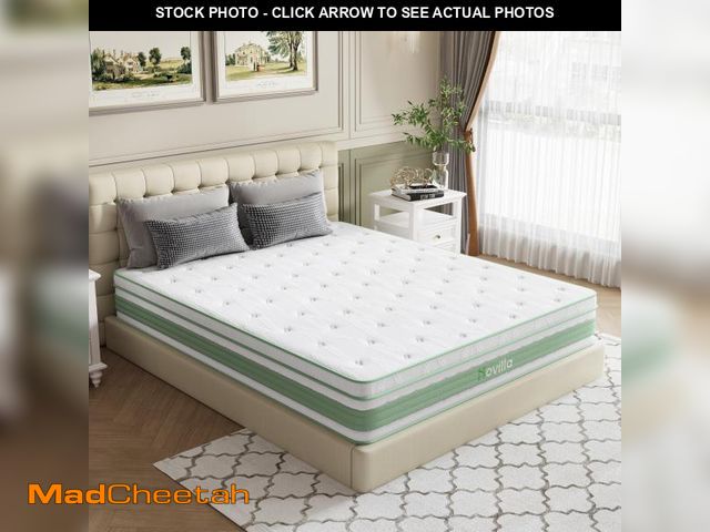 Lot 74-12484969 - Novilla King Size Mattress 14 Inch, Hybrid Mattress King for Motion Isolation, Gel Memory Foam with ...