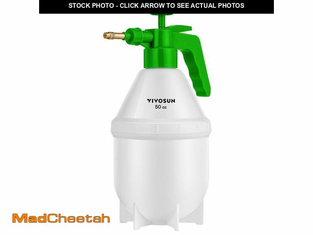 Lot 74-14273876 - VIVOSUN 50oz Pump Sprayer, Handheld Garden Water Sprayer Bottle with Adjustable Brass Nozzle, for Sp...