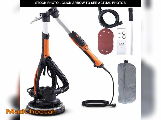 Lot 74-13778782 - VEVOR Drywall Sander 900-Watt Brush Motor 800 RPM to 1800 RPM Variable Speed and Self-Suction - UNUS...