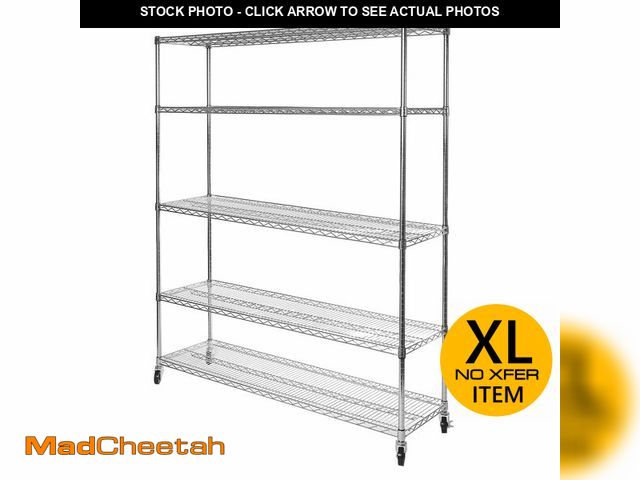 Lot 74-12693632 - Seville Classics UltraDurable Heavy Duty NSF Solid Steel Wire Rack Storage Unit Organizer for Garage...