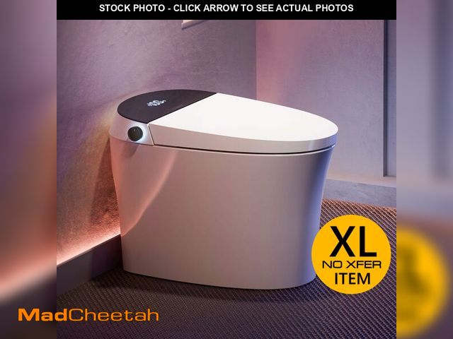 Lot 74-12658915 - CANEST Smart Toilet, Smart Toilet with Bidet Built in, Pump-assisted Flush, Foot Sensor Operation, W...