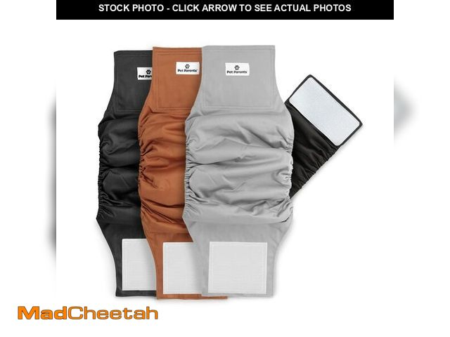 Lot 74-13523338 - Pet ParentsÃâÃÂ® Washable Belly Bands for Male Dogs (3pack) + ExtendrsÃâÃÂ® of Durable Dog D...