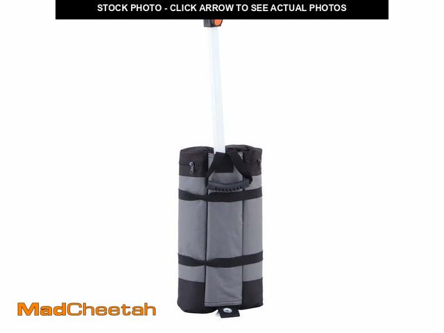 Lot 74-12687311 - Ozark Trail 22 lb Black Sand Weight Bag Outdoor Canopy Weights, 4 Count (Unfilled, Sand Not Included...