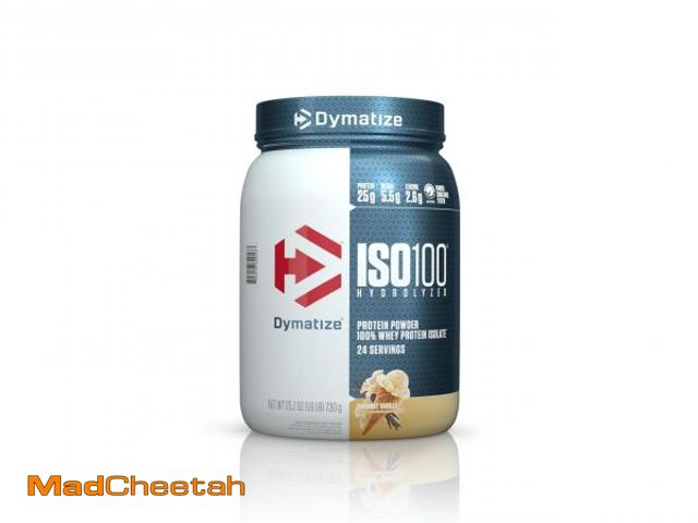 Lot 74-12374212 - Dymatize ISO100 Hydrolyzed Protein Powder, 100% Whey Isolate Protein, 25g of Protein, 5.5g BCAAs, Gl...
