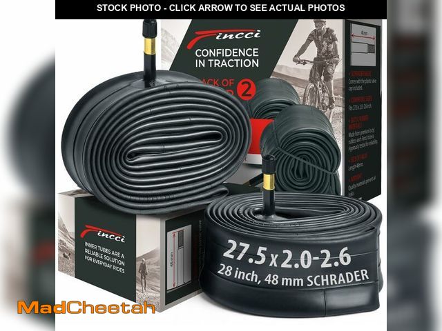 Lot 74-13624738 - Fincci 27.5 x 2.1/2.2/2.3/2.35/2.4/2.5/2.6 Inch Bike Inner Tube Ã¢â¬â 48mm Schrader Valve Ã¢â¬â...
