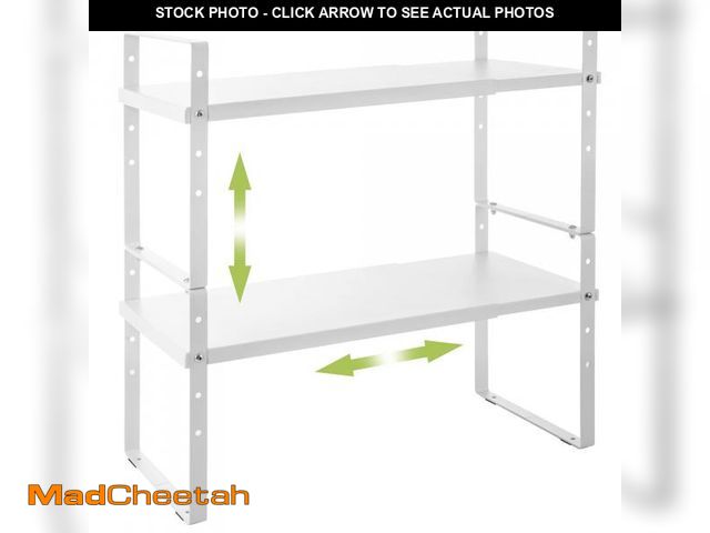 Lot 74-12302962 - Across-Star Expandable Cabinet Shelf Organizer Rack, Stackable Kitchen Counter Storage Shelves Stand...
