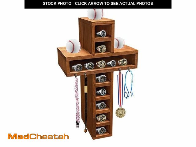 Lot 74-13630707 - TDHRDHVC Desktop Cross Baseball Ring Display championship ring display case,baseball ring holder,sof...